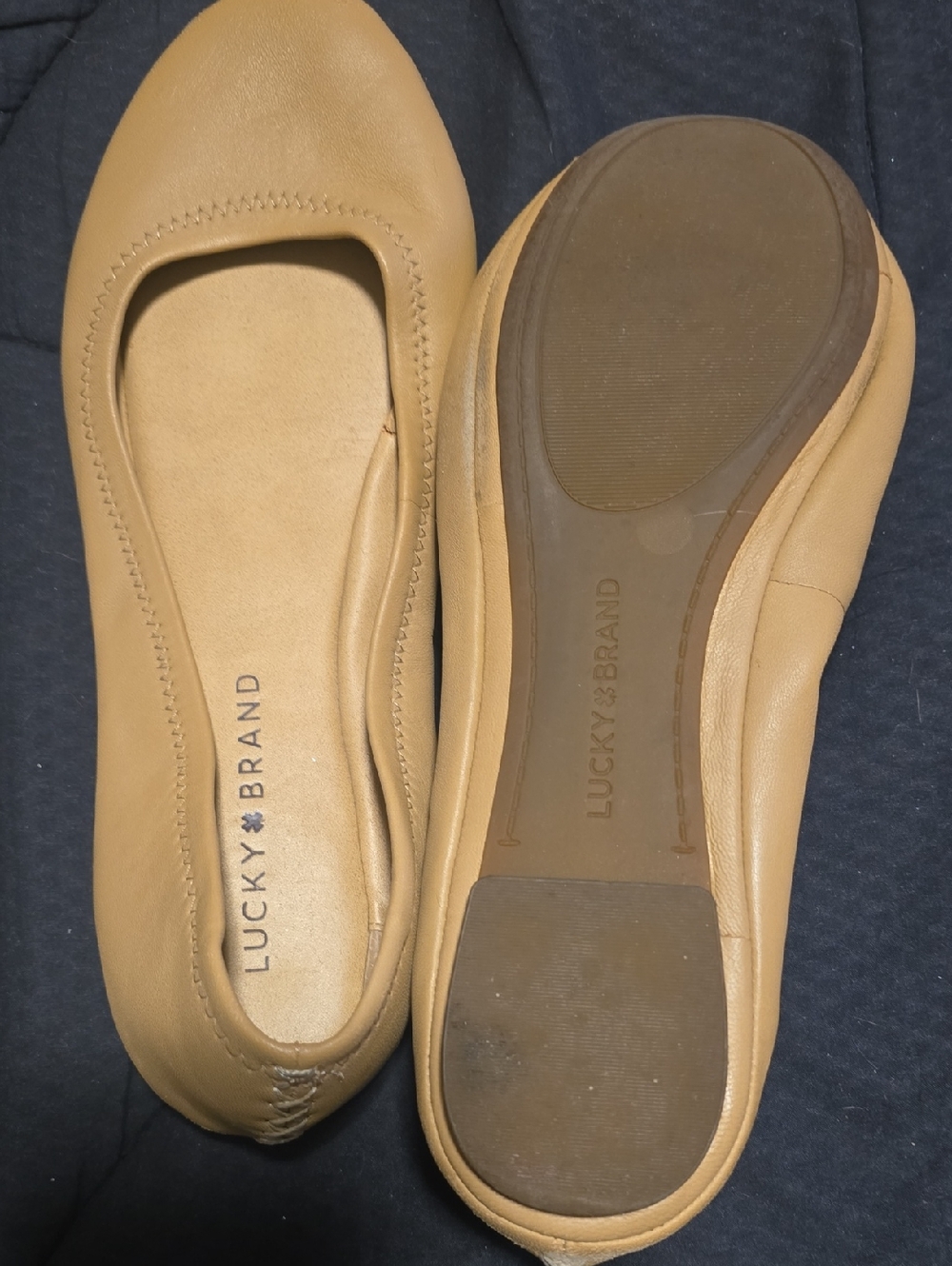 Lucky Brand Women's Tan Ballet Flats - Picture 2 of 4